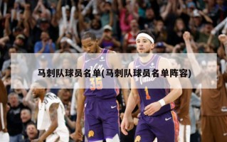 马刺队球员名单(马刺队球员名单阵容)